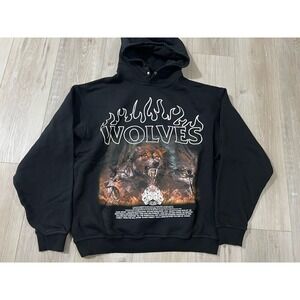 Darc Sport Wolf Club Cerberus V2  Vintage Pierce Hoodie  Sz M.